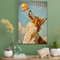 thumbnail image 2 of Borzoi Dog Stretched Canvas Size 8x12 Volleyball Canvas – Funny Borzoi Dog Team Player Wall Art, Ideal Gift Volleyball , Dog Owner, 2 of 5