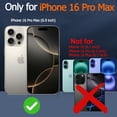 thumbnail image 2 of Funda de batería YINGYKJ para iPhone 16 Pro Max 12000mAh negra, 2 of 7