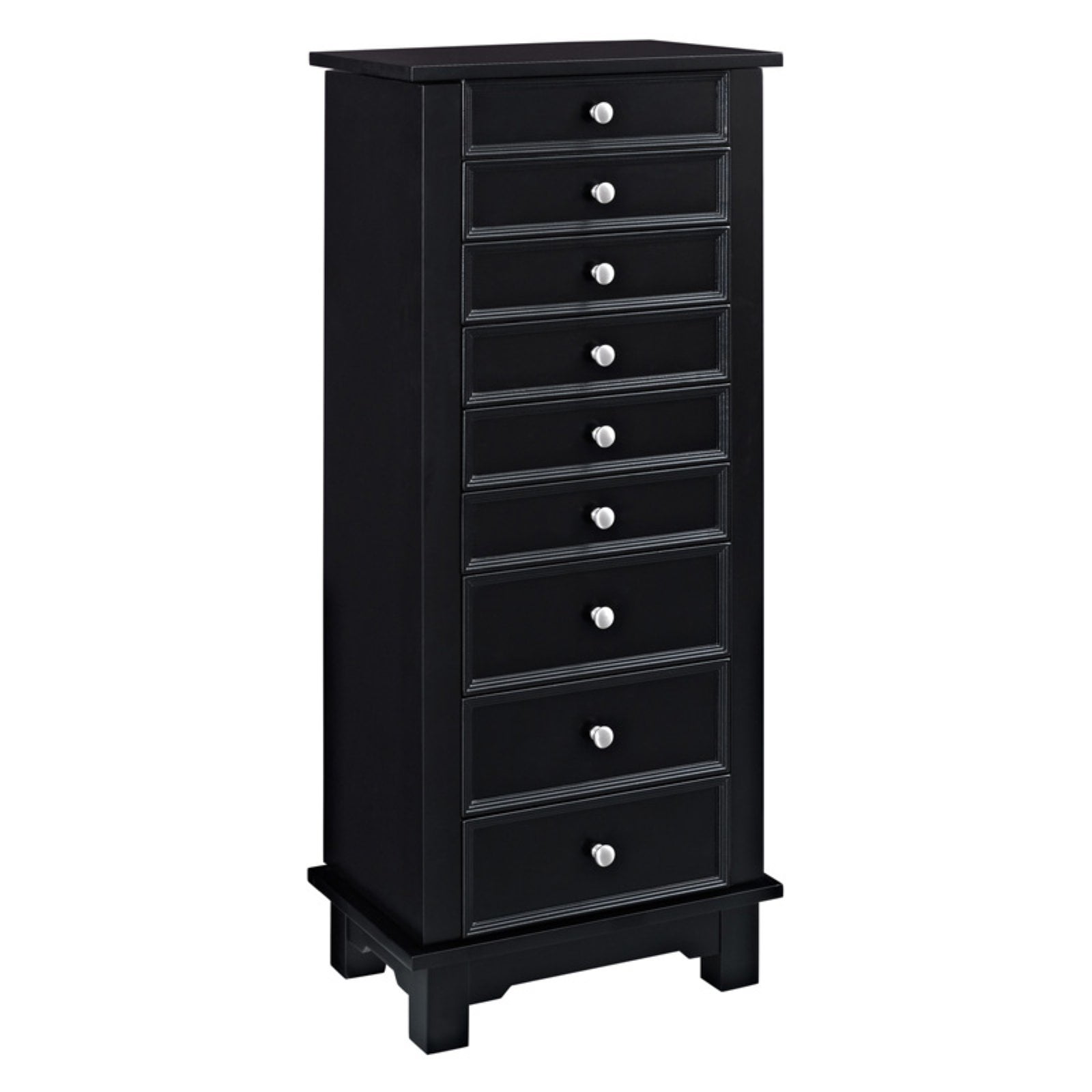 Powell Black 8Drawer Jewelry Armoire