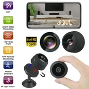 1080P Camera Wireless Mini Camera with Motion Detection Night Vision as Nanny Baby Cam Security Video Recorder for Home Office Indoor with Remote Compatible with iPhone/Android Phone/iPad