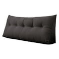 thumbnail image 1 of Triangular Headboard Pillow - Wedge Shaped Backrest Support Pillow for Dorm Beds with Side Pockets, Reading Bolster Cushion for College Students, Bed Wedge, 1 of 4