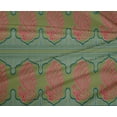 thumbnail image 4 of oneOone Polyester Lycra Fabric Peacock Block Printed Fabric 1 Yard 56 Inch Wide, 4 of 4