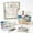 Cape Cod Lighthouse, variant on DIY Sea Glass Art Kit, Charleston Rainbow Row Acrylic Craft Kit for Adults | 4.72*4.72in Mosaic Kits for Adults, 6 Coastal Town Designs, Wooden Easel & Guide Included, Keepsake Gift