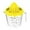 Yellow, variant on Manual Citrus Juicer with Measuring Cup Detachable Portable Hand Fruit Squeezer Plastic Orange Lemon Lime Juice Maker for Home Kitchen DIY Fresh Fruit Juice Making Dishwasher Safe