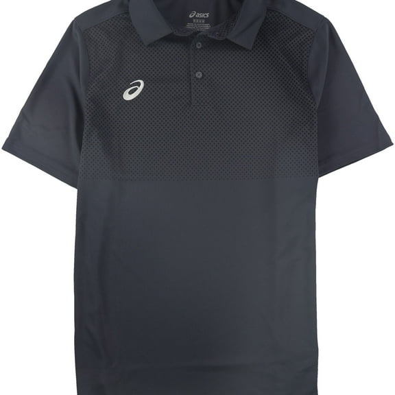 ASICS Mens Hex Polo Shirt, Grey, Small