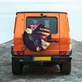 thumbnail image 2 of Daiia Watercolor Bald Eagle Tire Covers , Travel Trailer Camper Truck SUV Motorhome Waterproof Wheel Cover, Sun Rain Snow Protector-15 inch, 2 of 8