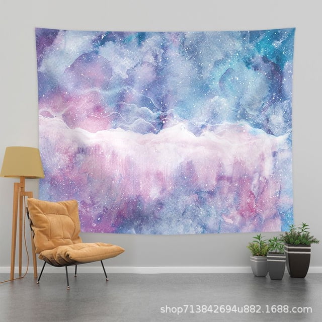 Revestimiento de pared de estilo nórdico para renovación de dormitorio, color violeta, estilo fino cepillado, 150x130cm.