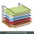 thumbnail image 5 of mDesign X-Large Steel Storage Tray Organizer Rack for Kitchen Cabinet - Black, 5 of 8