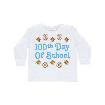 

Inktastic 100th Day Of School Party Gift Toddler Toddler Girl Long Sleeve T-Shirt