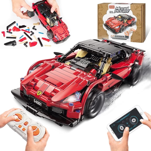 Remote Control Racing Car Building Blocks for 6-12 Years Kids Boys