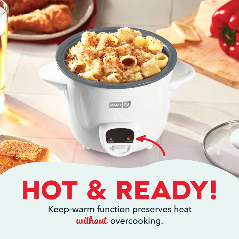 Dash Mini Rice Cooker, 2 Cup, White photo 3