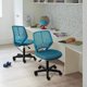 thumbnail image 5 of Songqin Kids Cute Office Chair Low-Back Armless Study Chair w/Lumbar Support Adjustable Height for Children in Bedroom School, Turquoise, 5 of 11