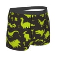 thumbnail image 3 of Disketp Cute Cartoon Dinosaurs Green Silhouette Pattern Men'S Boxer Briefs,Soft And Breathable Cotton Underwear With Comfortflex Waistband, 3 of 9