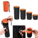 thumbnail image 3 of Matsuzay Estuche protector de lente de cámara de video de neopreno impermeable portátil de 2 colores Estuche grueso Accesorios de cámara y óptica naranja+negro XG, 3 of 8