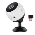 thumbnail image 1 of WiFi Cámara IP Detección de movimiento Visión nocturna 1080P Mini videocámaras (32 GB) Blanco JShteea El nuevo, 1 of 3