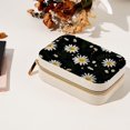 thumbnail image 7 of Daisy Velvet Portable Necklace Holder with Removable Compartment - Earring Organizer, Jewelry Boxes, Organizer Box - Gift, 7 of 7