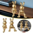 thumbnail image 1 of Binwennn Fancy Ornament Christmas Hanging Ornament Christmas Ornament Decorations Ceramic Electroplating Sitting Rabbit Rabbit Statue Home Decoration Suitable For Desks Cabinets Bookshelves Counters, 1 of 6