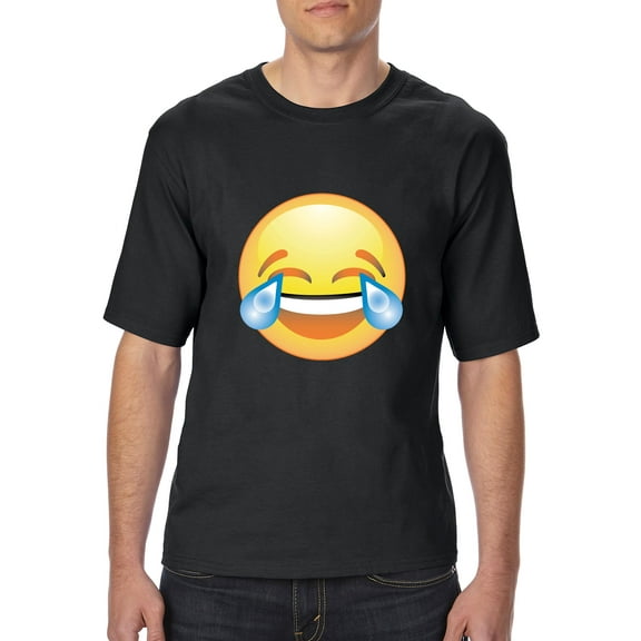 NIB - Big Men's T-Shirt, up to Tall Size 3XLT - Emoji Laughing Tears