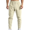 thumbnail image 5 of MXALUOB Men's Running Pants Ankle Zipper Tapered Jogger Pant Elastic Waist Athletic Trousers with Zip Pockets for Training Fitness, 5 of 7