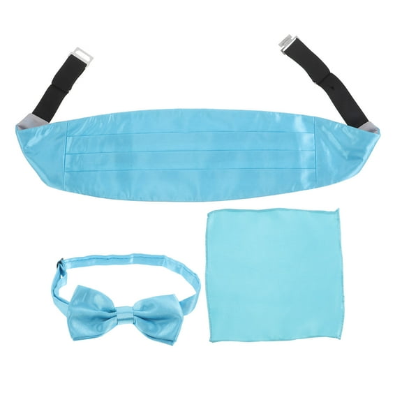 UPOUART Cummerbund and Bow Tie Set with Pocket Square for Men Formal Wear Accessories