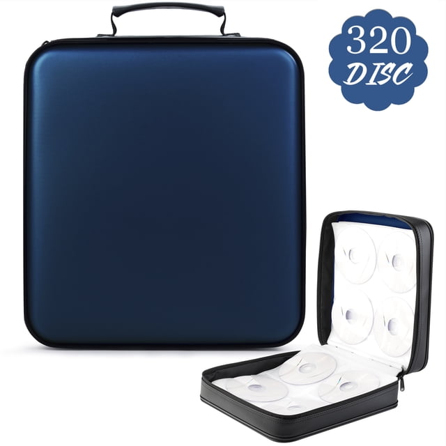 CD Carrying Case Portable 320-Capacity Heavy Duty CD Storage Case CD Organizer