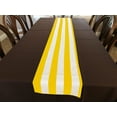 thumbnail image 3 of Cotton Print Table Runner 2 Inch Wide Stripes Yellow, 3 of 3