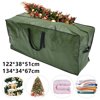 48*15*20" Christmas Tree Storage Bag Christmas Storage Container with Handles and Sleek Zipper Green