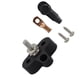 thumbnail image 5 of Bloque de terminales de distribución de batería M6, 1/4 pulgadas, acero inoxidable, voltaje duradero, 48V, Universal para coche, camión, coche, remolque, autobús Negro 1x shamjiam bloque de terminales, 5 of 6
