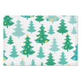 thumbnail image 3 of Merry Christmas Green Tree Linen Placemats 4PCS Heat-resistant Placemats 12 X 18 Inch Seasonal Farmhouse Holiday Rustic Decoration for Kitchen Dining Table,Kitchen Table Mats, 3 of 5