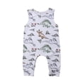 thumbnail image 1 of Baby Rompers Summer sleeveless Cartoon Dinosaur Newborn Baby Boy Girl Clothes Jumpsuit Animal Clothing, 1 of 6