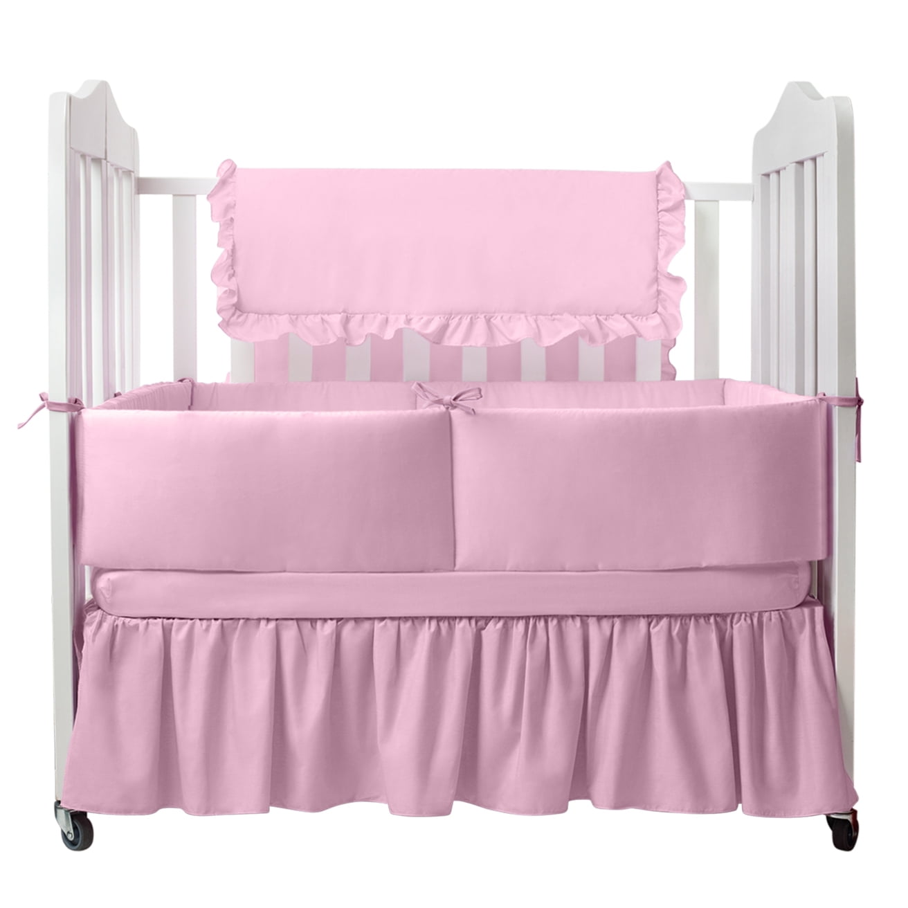 Solid Color Portable Crib Bedding - Walmart.com - Walmart.com