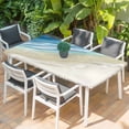 thumbnail image 2 of Blue Beach Coastal Table Cloths for 5 Foot Rectangle Tables, Summer Ocean Nautical Seaside Patio Waterproof Elastic Fitted Tablecloths, Washable Rectangular Table Cover for Camping, 2 of 8