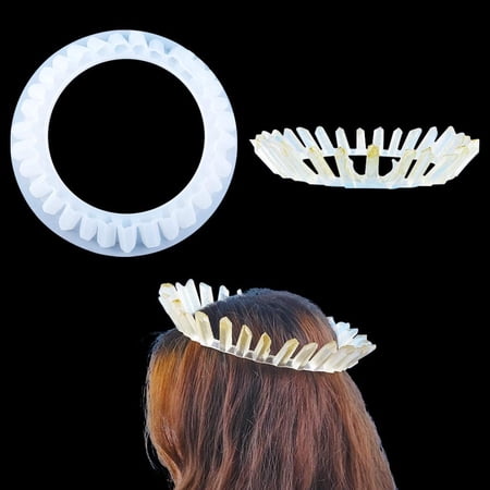 IULAVP Queen Crown Resin Molds - Epoxy Resin Casting Silicone Mold for Heart, Rhinestone Tiara Cake Topper - Birthday, Pageant, Prom, Wedding, Baby Shower