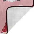 thumbnail image 5 of SKYSONIC Valentines Day Gnomes Non-Slip Area Rug, Cute Pink Hearts Floor Carpet Comfort Floor Mats Decor for Indoor Front Porch Living Room Bedroom Kitchen, 36"x24", 5 of 5