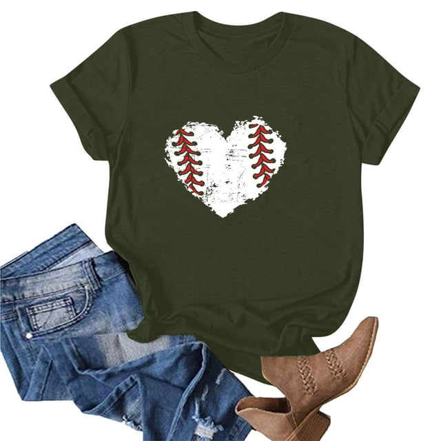 Haut T-Shirt à Col Rond Amusant pour Femmes, Blouse à Manches Courtes à Imprimé Mode