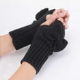 thumbnail image 4 of Ashirexll Winter Gloves Women, Fingerless Gloves for Women, Ladies Winter Velvet Thickened Outdoor Gloves Windproof Cold Protection, 4 of 5