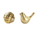 thumbnail image 1 of Figura de cerámica,Figura de cerámica con forma de bola de hilo y nudo,Figura de pájaros,Figura de pájaro dorado,decoración del hogar,estatua de animal,Estatuas decorativas de pájaros, 1 of 8