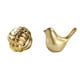 thumbnail image 1 of Figura de cerámica,Figura de cerámica con forma de bola de hilo y nudo,Figura de pájaros,Figura de pájaro dorado,decoración del hogar,estatua de animal,Estatuas decorativas de pájaros, 1 of 8