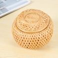 thumbnail image 4 of Set of 2 Bamboo Baskets with Lid for Storing Small Items Storage Box, 4 of 7