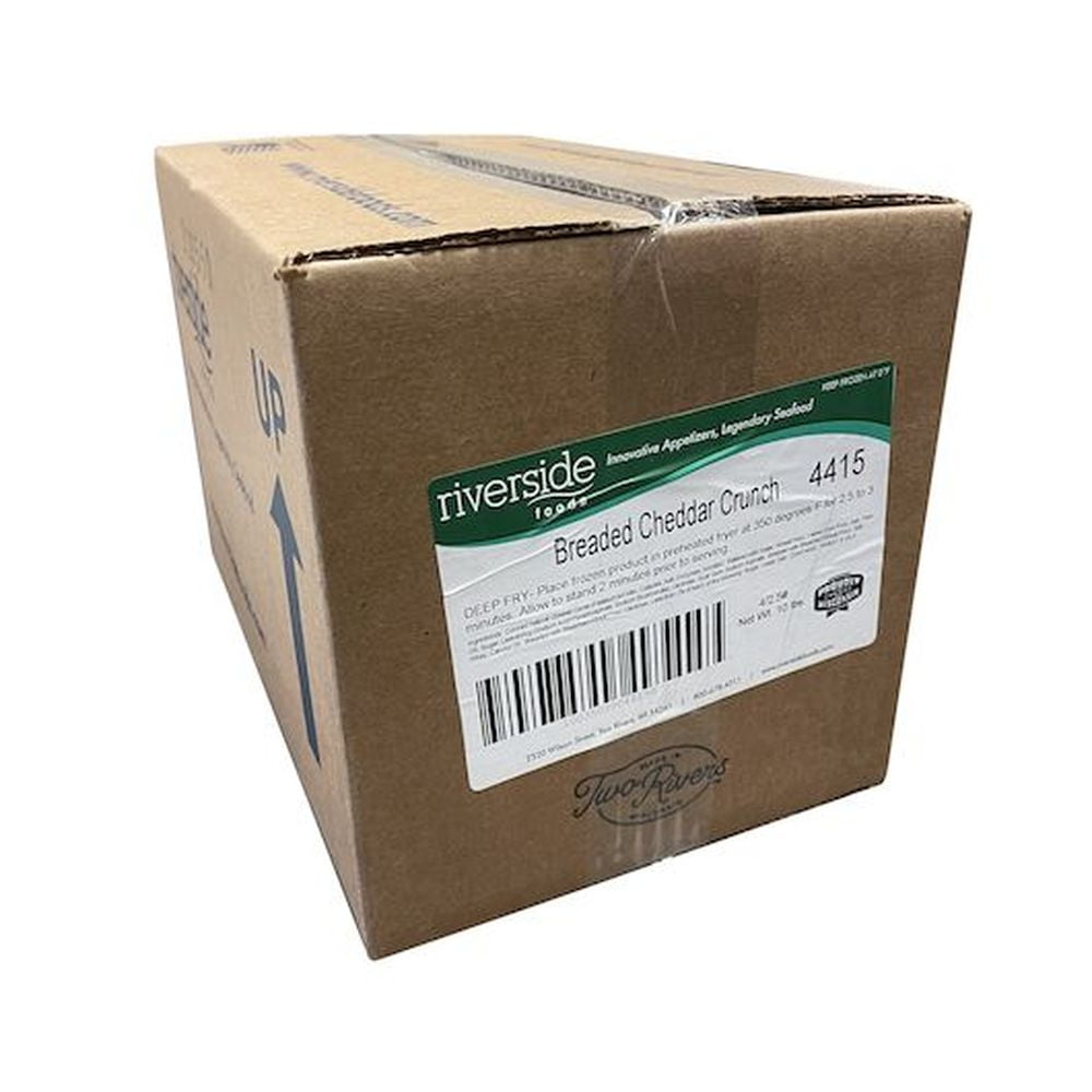 Riverside Foods Breaded Cheddar Crunch, 2.5 Pound -- 4 per case