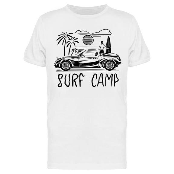 Surf Camp Design T-Shirt Men -Image by Shutterstock, Male Large