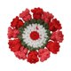 thumbnail image 3 of Posavasos con diseño de flores, regalo versátil, adorable protección para la mesa. Rojo, 3 of 9