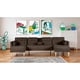 thumbnail image 1 of Sala Modular Doble Chaise Makora Boyd con Memory Foam y Respaldo Ajustable Lino Chocolate, 1 of 8