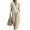 Beige, variant on Two Piece Linen Sets for Women Puff Short Sleeve V Neck Tunic Top Matching Wide Leg Pants Casual Loose Outfits With Side Pockets Sky Blue M