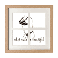 thumbnail image 1 of Bikini Beauté Illustration Noir Cadre Mur Table Affichage 4 Ouvertures Image, 1 of 3