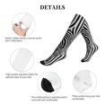 thumbnail image 6 of Bixox Optical Zebra Illusion Print Compression Socks,Compression Socks Women & Men Circulation for Medical,Running,Athletic, 6 of 7