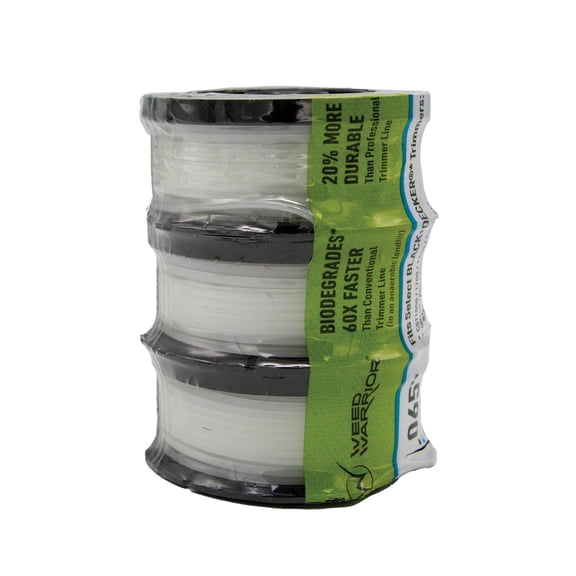 Weed Warrior .065 in. x 30 ft. Biodegradable Trimmer Line Spool - 3 Pack