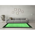 thumbnail image 3 of Ahgly Company Indoor Square Oriental Emerald Green Modern Area Rugs, 8' Square, 3 of 4