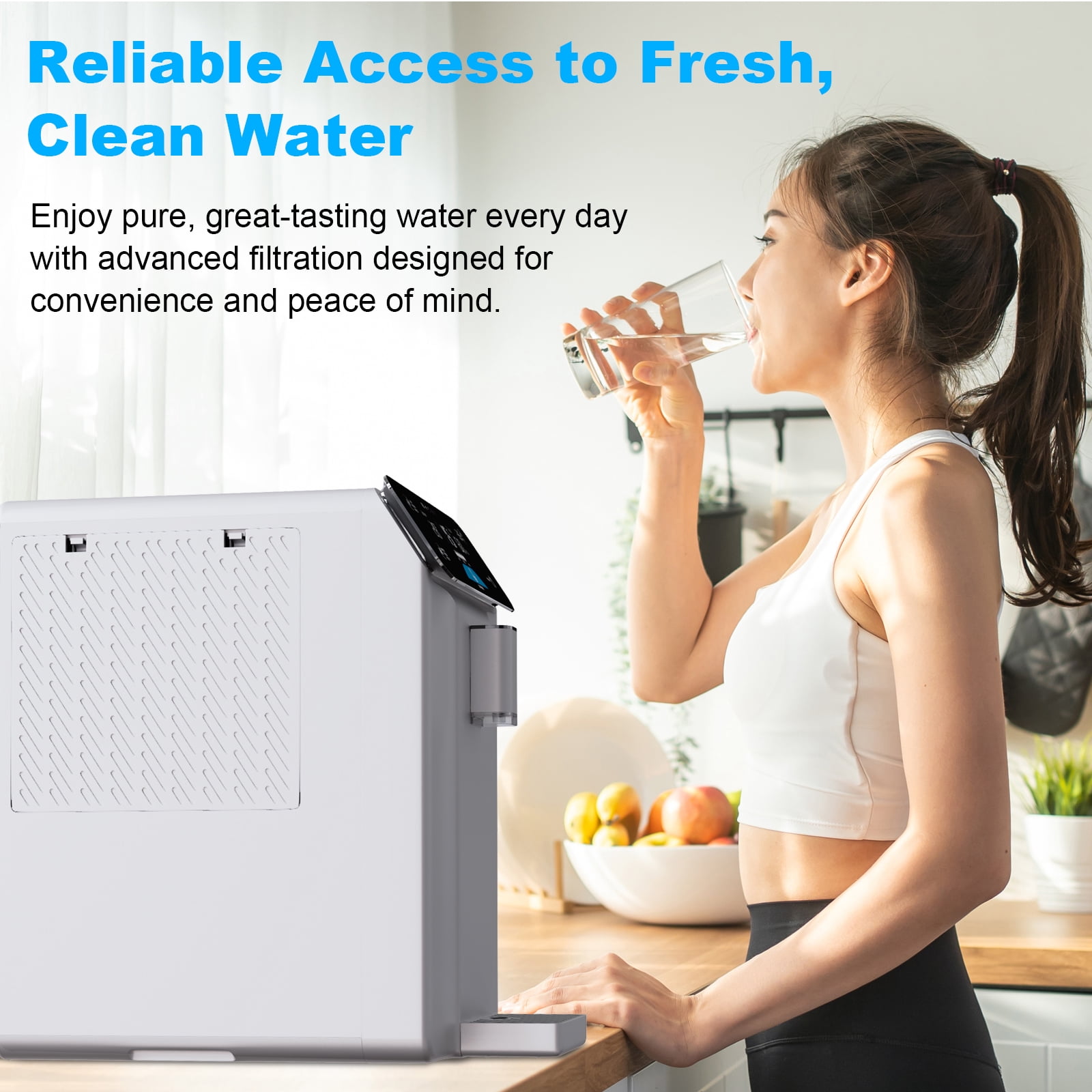 A10 2025 Improved Atmospheric Water Generator for Drinking Water, 4-Stage Purification 10L, Countertop Atmospheric Water Filter with UV Filtration, Countertop Drinking Water Filter System for Office