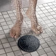 thumbnail image 4 of 5.5 Inch Silicone Shower Drain Hair Catcher Non-Slip Drain Protector Tool-Free Install Drain Strainer Standard Drain Catcher Anti-Clog Hair Drain Filter Soft Silicone Drain Cover, 4 of 9